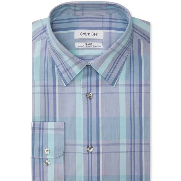 calvin klein steel dress shirt regular fit Calvin Klein Steel+ Men's White Dress Shirt Regular Fit French Cuff No –  JNL Trading